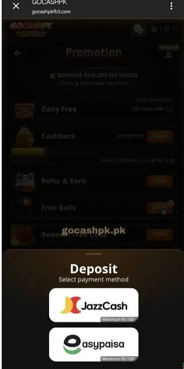 GoCashPk Game